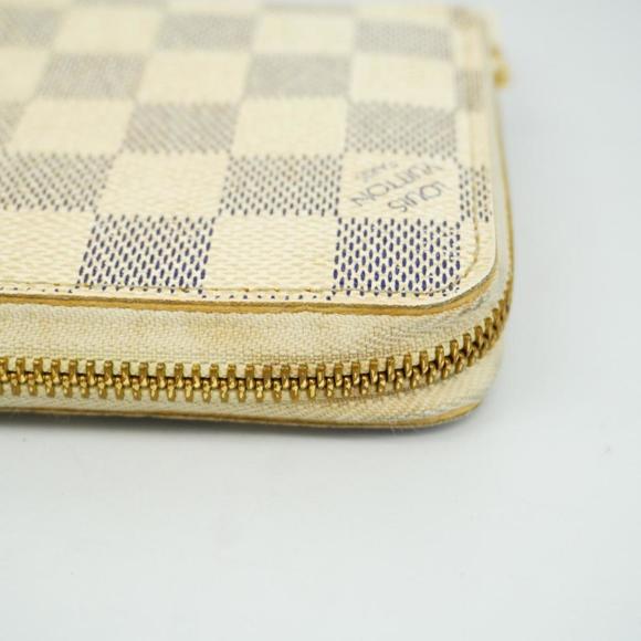 Louis Vuitton Long Wallet Damier Azur Zippy N60019 White Men's Women's - Picture 11 of 15